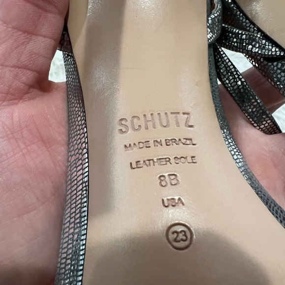 Schutz Altina Sandals - Size 8 - silver color - Picture 6 of 10